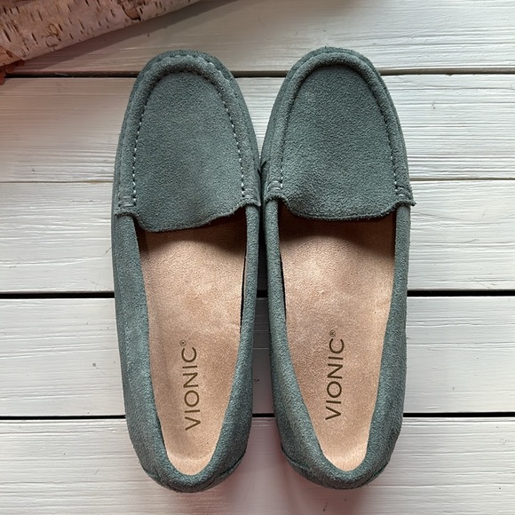 Vionic Debbie Suede Loafer Blue Grey size 7 - Picture 3 of 7
